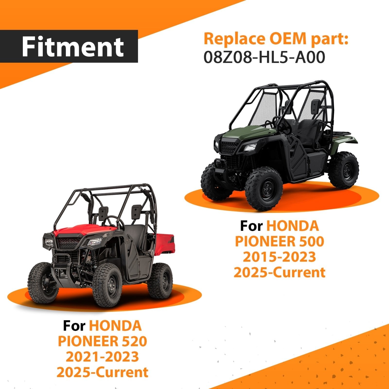 2015-2023 & 2025 Honda Pioneer 500 and 2021-2023 & 2025-2026