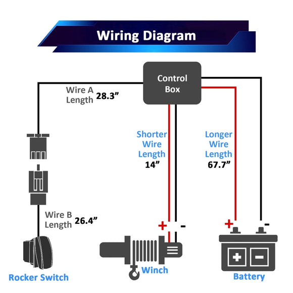 2015 - 2023 Honda Pioneer 500 520 UTV ATV 4500lb 12V Electric Winch Kit - WeiSen - 80310025