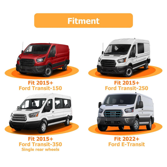 2015 - 2024 Ford Transit - 150 250 350 Plug & Play 4 - Pin Trailer Wiring Harness Kit - WeiSen - 70206049