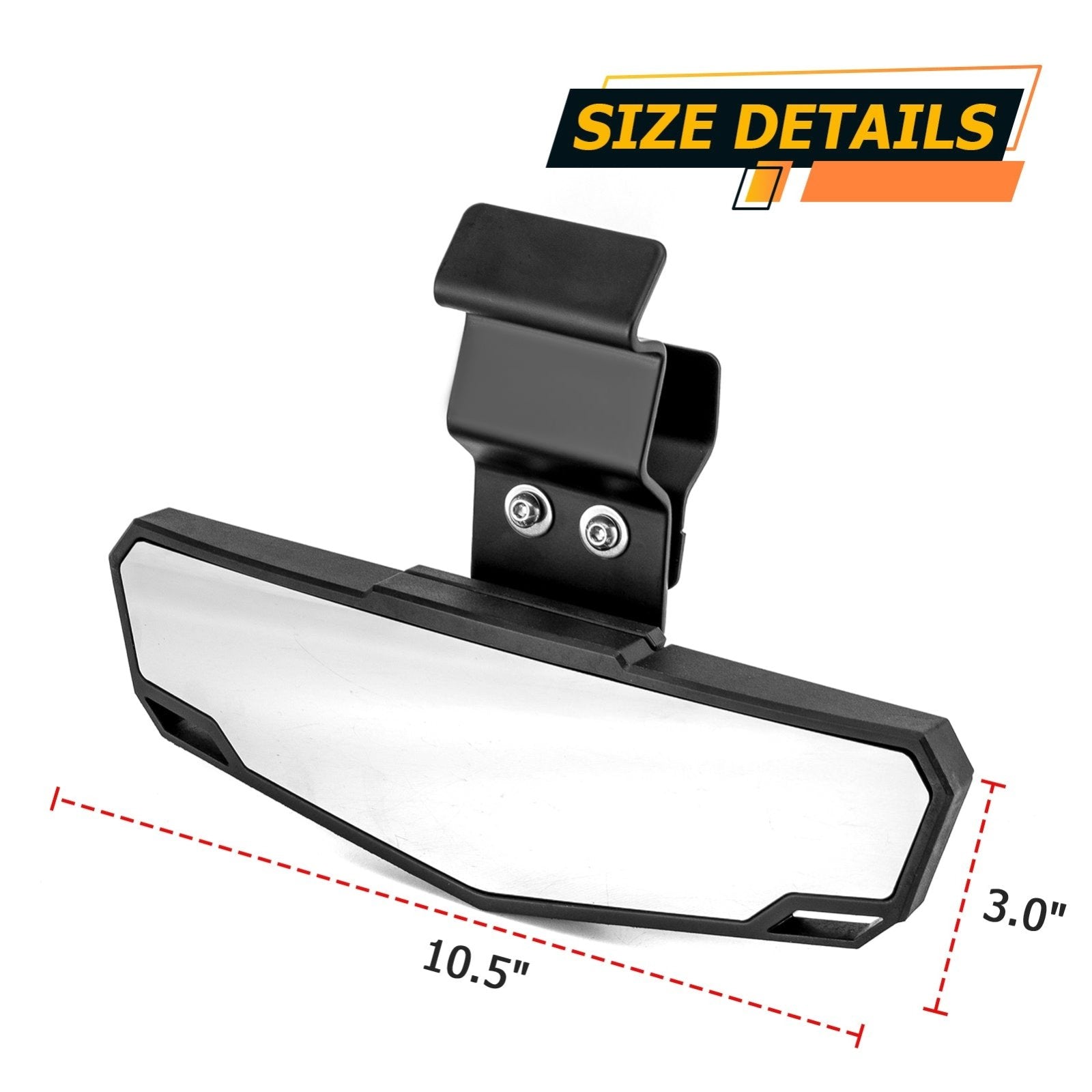 2015 - 2024 Polaris Ranger 570 900 1000/Crew 360° Super Wide Angle Off - road Center Rear View Mirror - WeiSen - 80301045