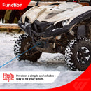 2015 - 2025 Yamaha Viking No Drill Heavy Duty Steel UTV Winch Mounting Bracket Plate - WeiSen - 80106047