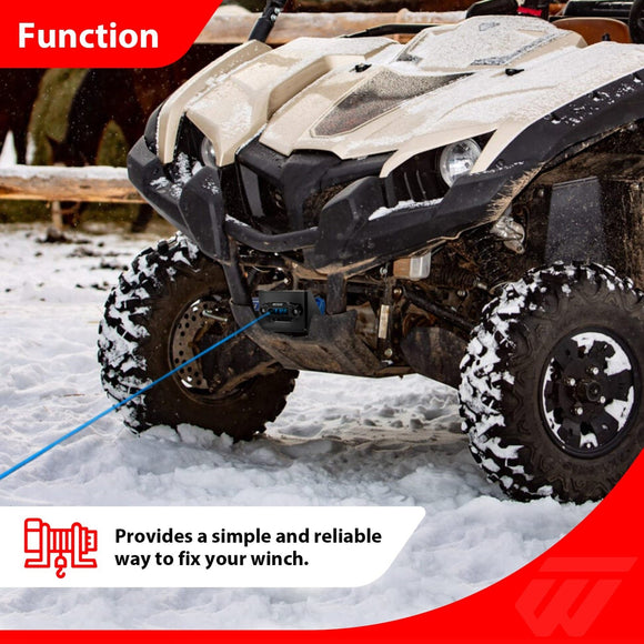 2015 - 2025 Yamaha Viking No Drill Heavy Duty Steel UTV Winch Mounting Bracket Plate - WeiSen - 80106047