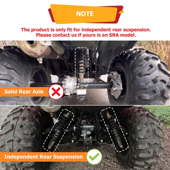 2015 - 2026 Honda Rubicon TRX420 TRX520 Rear Adjustable Trailer Hitch Ball Mount Receiver Kit - WeiSen - 80107015+70304025