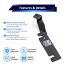 2016 - 2017 Ford Explorer Hood Hinge 3" White & Amber Strobe LED Ditch Light Pod Kit - WeiSen - 70104055+70201007