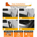 2016 - 2019 Nissan Titan White&Amber Strobe 3.5 Inch LED Hood Hinge Ditch Light Pods w/ Wiring Harness Kit - WeiSen - 70104051+70201013