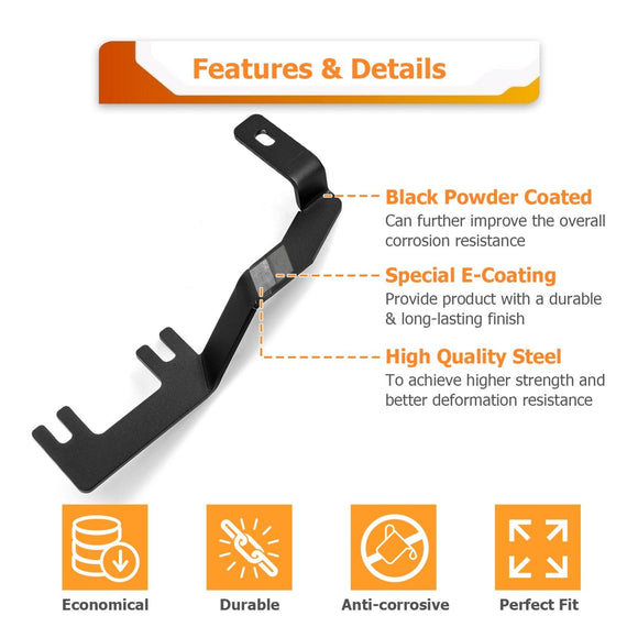 2016 - 2019 Nissan Titan White&Amber Strobe 3.5 Inch LED Hood Hinge Ditch Light Pods w/ Wiring Harness Kit - WeiSen - 70104051+70201013