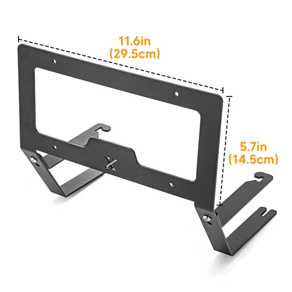 2016 - 2020 Tesla Model X No Drill Quick Release/Install Aluminum Licsense Plate Bracket - WeiSen - 70302006