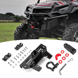 2016 - 2021 Honda Pioneer 1000/1000 - 5 Front Trailer Towing Hitch 2" Receiver & Shackle Hitch Receiver - WeiSen - 80107014+70304017