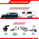 2016 - 2022 Honda Pilot & 2014 - 2020 Acura MDX Heavy - Duty Steel Class 3 Trailer Hitch 2" Receiver - WeiSen - 70108035