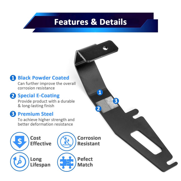 2016 - 2022 Honda Ridgeline/Passport/Pilot/Odyssey Hood Hinge 3" White & Amber Strobe LED Ditch Light Pod Kit - WeiSen - 70104044+70201007