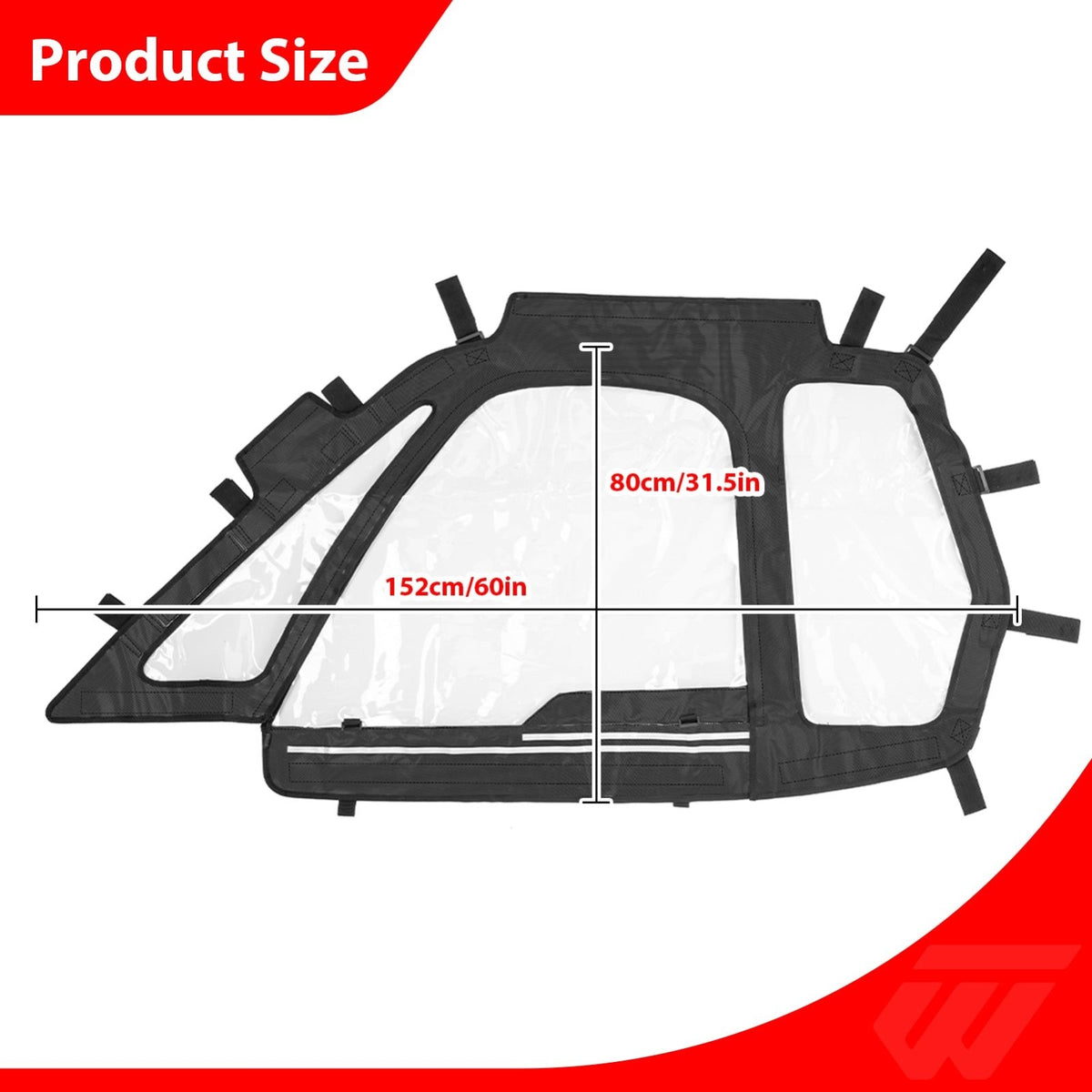 Upper Window Net Utv 2016-2023 Polaris RZR XP 1000 / XP Turbo UTV Soft Window Enclosures Up ...