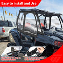 2016 - 2023 Polaris RZR XP 1000 / XP Turbo UTV Soft Window Enclosures Upper Door Set Kit - WeiSen - 80307023