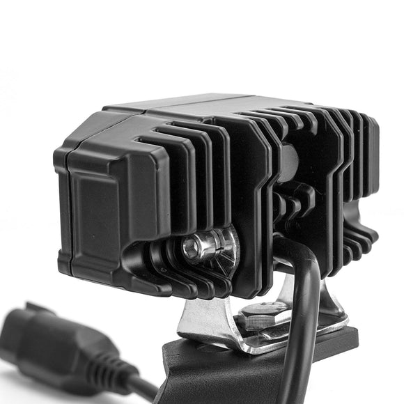 2016 - 2023 Toyota Tacoma White&Amber Strobe 3.5 Inch LED Light Pods w/ Wiring Harness Kit - WeiSen - 70104002+70201013