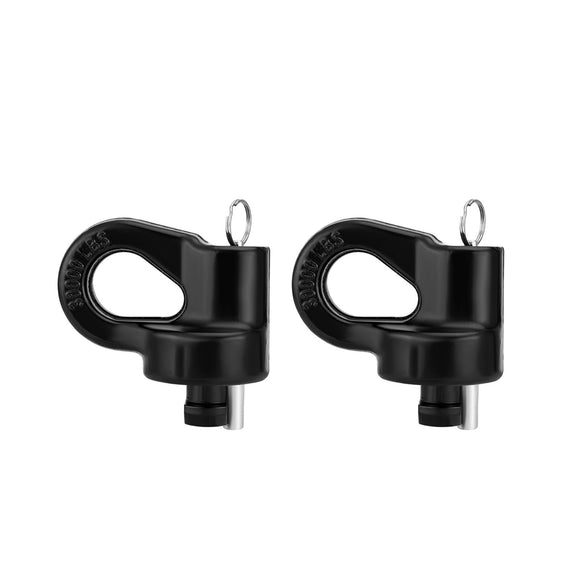 2016 - 2025 Chevrolet Silverado 2500HD 3500HD | Nissan Titan XD 2Pcs Puck System Gooseneck Safety Chain Anchors - WeiSen - 70304027