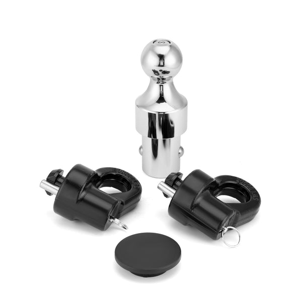 2016 - 2025 Chevrolet Silverado 2500HD 3500HD | Nissan Titan XD Puck Puck System Gooseneck Hitch 2 - 5/16 - In Gooseneck Ball Kit - WeiSen - 70304028