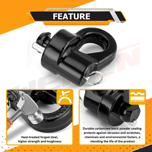 2016 - 2025 Chevrolet Silverado 2500HD 3500HD | Nissan Titan XD Puck Puck System Gooseneck Hitch 2 - 5/16 - In Gooseneck Ball Kit - WeiSen - 70304028