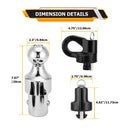 2016 - 2024 F - 250/350/450 Super Duty | Nissan Titan XD Puck Puck System Gooseneck Hitch 2 - 5/16 - In Gooseneck Ball Kit - WeiSen - 70304029