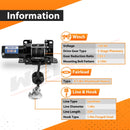 2016 - 2024 Yamaha Grizzly 700 / Kodiak 700 ATV 3000lb 12V Electric Winch Kit - WeiSen - 80310037