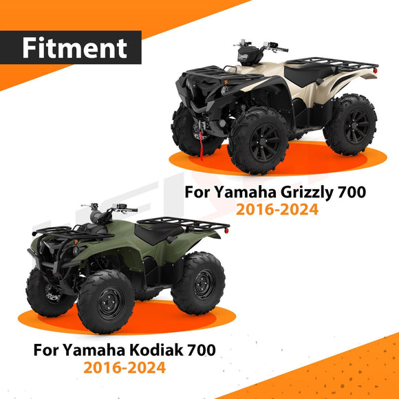 2016 - 2024 Yamaha Grizzly 700 / Kodiak 700 ATV 3000lb 12V Electric Winch Kit - WeiSen - 80310037