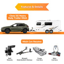 2016 - 2025 Subaru Crosstrek Hybrid & 2018 - 2024 Impreza Wagon Heavy - Duty Steel Class 3 Trailer Hitch 2" Receiver - WeiSen - 70108015