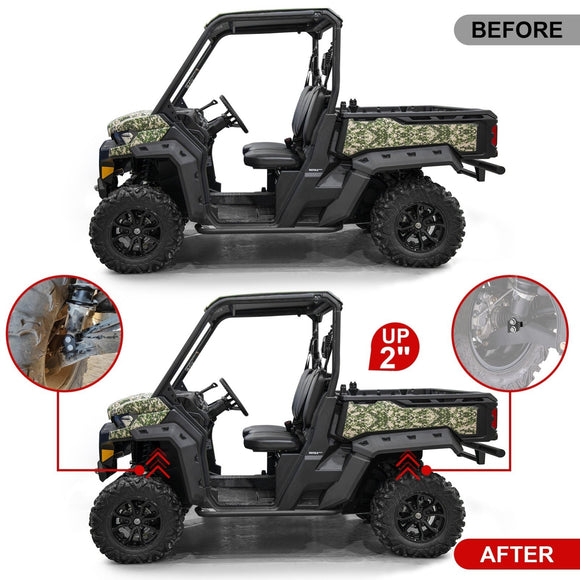 2016+ Can - Am Defender 500/800/1000 Heavy - Duty Steel 2" Front & Rear Rise Full Lift Kit - WeiSen - 80401042