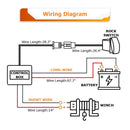 2016+ Honda Pioneer 1000/1000 - 5 All Models UTV ATV 4500lb 12V Electric Winch Kit - WeiSen - 80310029