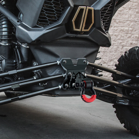 2017 - 2021 Can - Am Maverick X3 Heavy - Duty Steel Rear Trailer Hitch + 2" Shackle Hitch Receiver Kit - WeiSen - 80107005+70304017