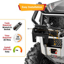 2017 - 2021 Honda Pioneer 1000 LE / 1000 - 5 LE Front Adjustable Trailer Hitch Ball Mount Receiver Kit - WeiSen - 80107013+70304025