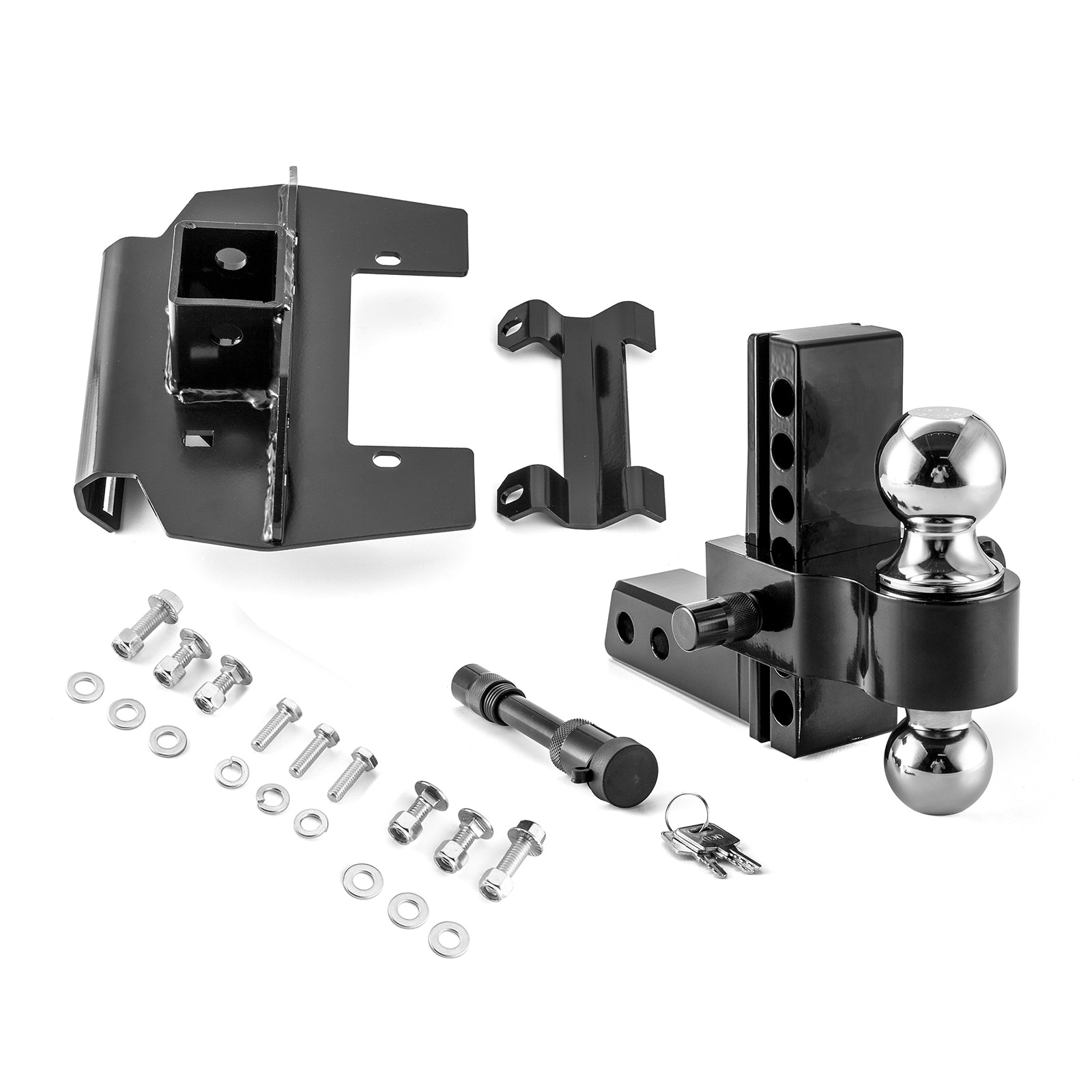 2017 - 2021 Honda Pioneer 1000 LE / 1000 - 5 LE Front Adjustable Trailer Hitch Ball Mount Receiver Kit - Weisen