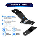 2017 - 2022 5th Gen Honda CR - V Hood Hinge 3" White & Amber Strobe LED Ditch Light Pod Kit - WeiSen - 70104049+70201007