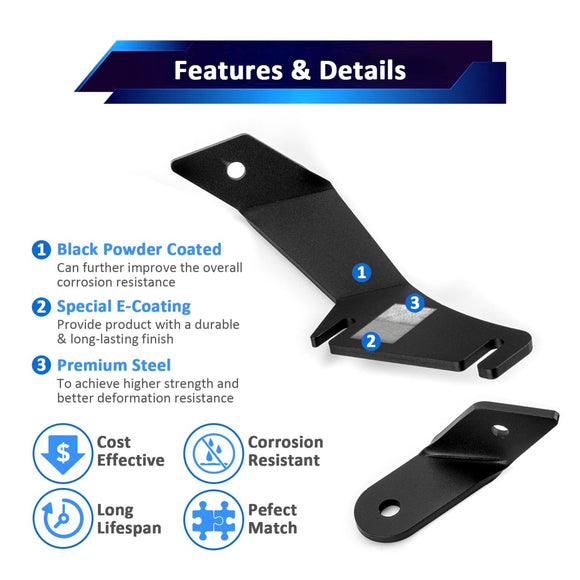 2017 - 2022 5th Gen Honda CR - V Hood Hinge 3" White & Amber Strobe LED Ditch Light Pod Kit - WeiSen - 70104049+70201007