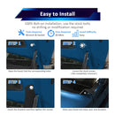 2017 - 2022 5th Gen Honda CR - V Hood Hinge 3" White & Amber Strobe LED Ditch Light Pod Kit - WeiSen - 70104049+70201007