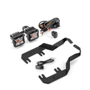 2017 - 2022 Ford F - 250 F - 350 F - 450 F - 550 Super Duty Hood Hinge 3" White & Amber Strobe LED Ditch Light Pod Kit - WeiSen - 70104022+70201007