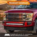 2017 - 2022 Ford Superduty F250 F350 Steel Front Bumper Curved 40" - 42” Light Bar Mounting Bracket - WeiSen - 70102061