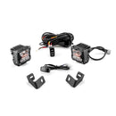 2017 - 2023 Ford F - 150 /F150 Raptor Hood Hinge 3" White & Amber Strobe LED Ditch Light Pod Kit - WeiSen - 70104014+70201007