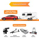 2017 - 2023 Tesla Model 3 No Drill Heavy - Duty Steel Class 3 Trailer Hitch 2" Receiver - WeiSen - 70108011