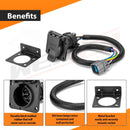 2017 - 2025 2nd Gen Honda Ridgeline Plug & Play 7 - Way RV Blade Trailer Wiring Harness - WeiSen - 70206040