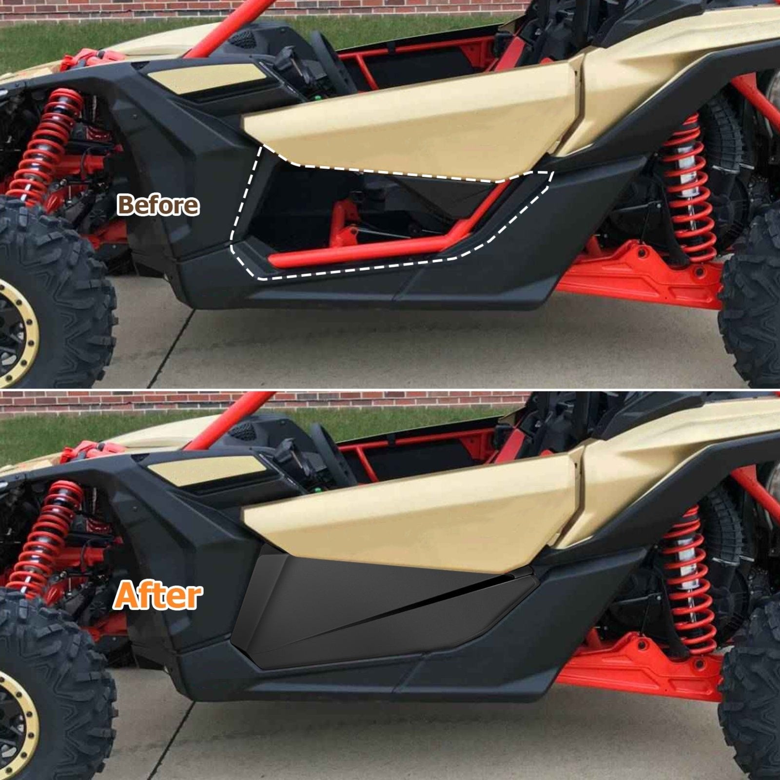 2017 - 2024 Can - Am Maverick X3 2 - Door 2Pcs UTV Front Lower Half Door | Replacement OEM: 715002903 - Weisen