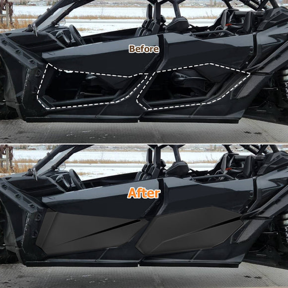 2017 - 2024 Can - Am Maverick X3 4 Doors Front & Rear Lower Half Door | Injection Molded & Steel Frame - WeiSen - 80307013