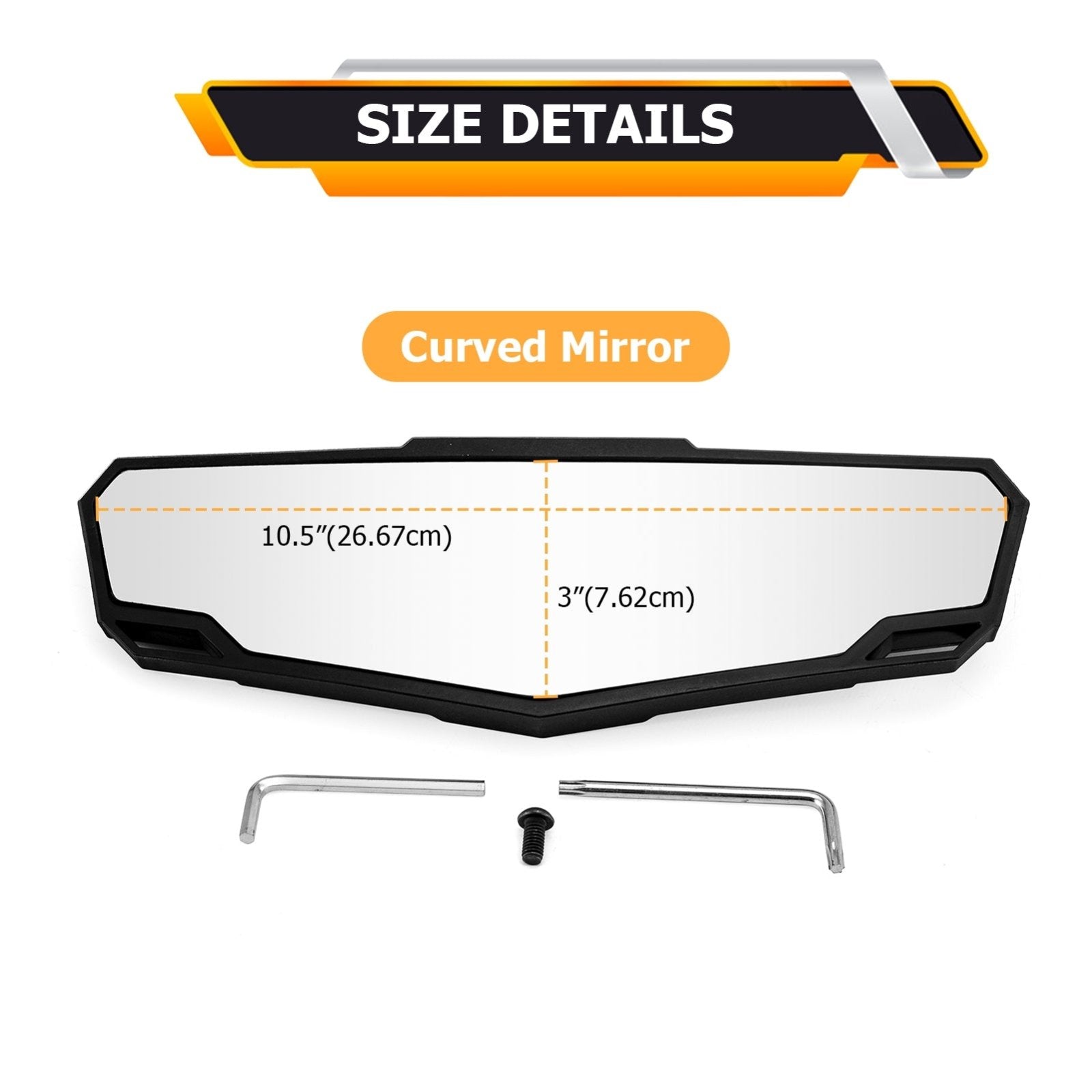 2017 - 2024 Can Am Maverick X3 / Max Off - Road High Definition Center Rear View Mirror - Weisen