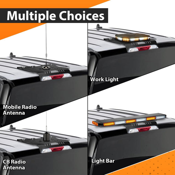 2017 - 2024 Ford F - 150/F - 250/F - 350/F - 450/F - 550 Heavy Duty Steel Magnetic Light Bar Cab Mounting Bracket - WeiSen - 70105006