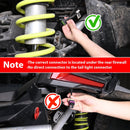 2017 - 2025 Can - Am Maverick X3 Maverick R Tail Light Auxiliary Power Plug Quick Wiring Harness - WeiSen - 80206004