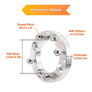 2017 - 2025 Can - Am Maverick X3/Max 2pcs Aluminum 1" Wheel Spacer Adapter - WeiSen - 80403025