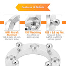 2017 - 2025 Can - Am Maverick X3/Max 2pcs Aluminum 1" Wheel Spacer Adapter - WeiSen - 80403025