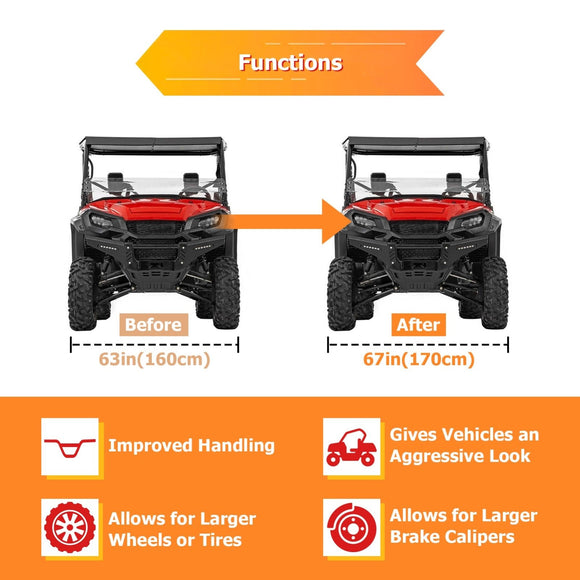 2017 - 2025 Can - Am Maverick X3/Max 2pcs Aluminum 2" Wheel Spacer Adapter - WeiSen - 80403027