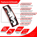 2017 - 2025 Can - Am Maverick X3/X3 Max Red Black Dual - Tone Aluminum UTV Shift Plate - WeiSen - 80312006