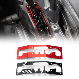 2017 - 2025 Can - Am Maverick X3/X3 Max Red Black Dual - Tone Aluminum UTV Shift Plate - WeiSen - 80312006