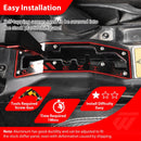 2017 - 2025 Can - Am Maverick X3/X3 Max Red Black Dual - Tone Aluminum UTV Shift Plate - WeiSen - 80312006