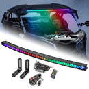 2017 - 2025 Can Am Maverick X3/X3 Max Roof 42" Curved RGBW Flood LED Light Bar - WeiSen - 80101012+70202022+80206026