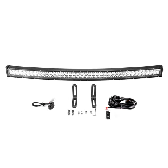 2017 - 2025 Can Am Maverick X3/X3 Max Spot Flood Amber White Strobe 42" Curved 240w LED Light Bar - WeiSen - 80101012+70202020